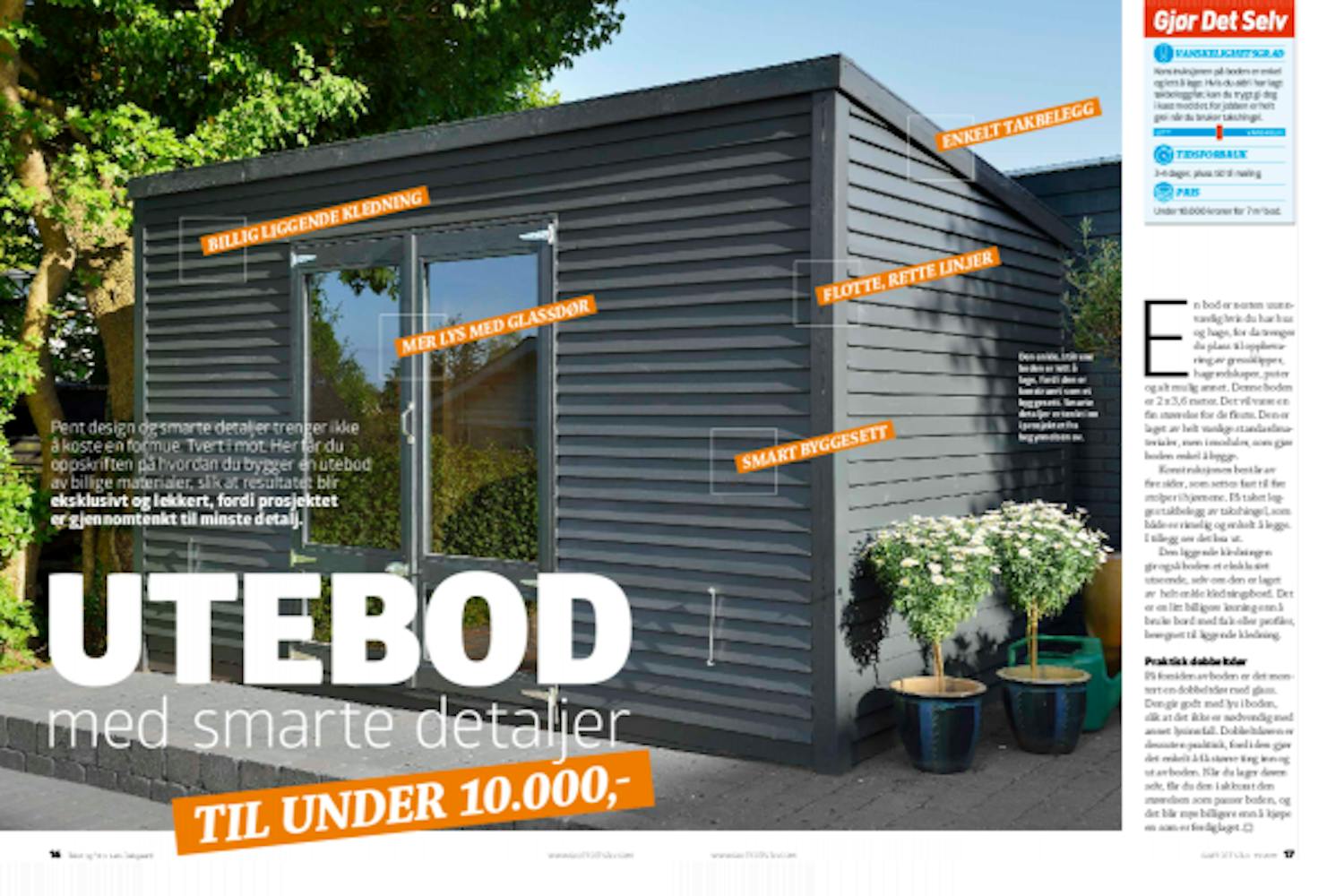 Bygg selv utebod Bygg selv arkitekttegnet utebod